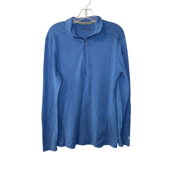 Smartwool Classic Thermal Merino Quarter-Zip Base Layer Top - Men's Large - Picture 1 of 6